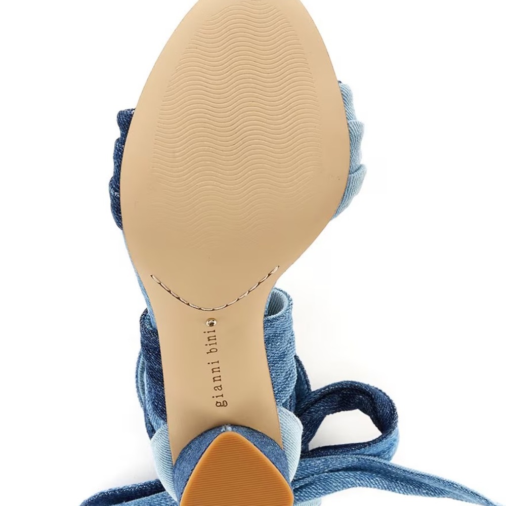 Gianni Bini Blue Heeled Sandals